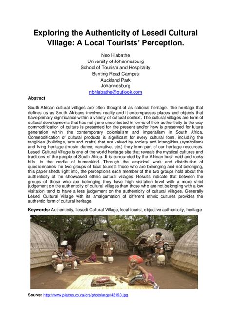 Lesedi Cultural Village Authenticity