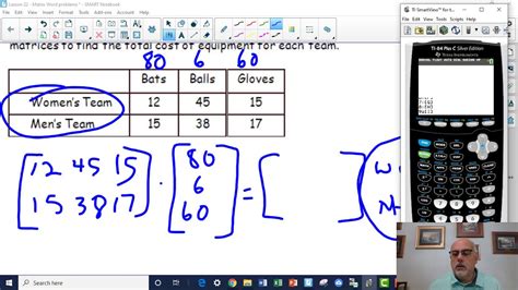 Lesson 22 - Matrix Word Problems - YouTube