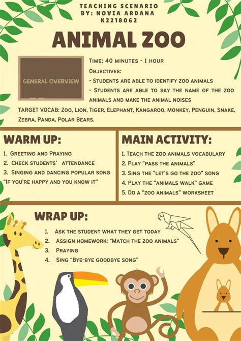Lesson Plan In Science About Animals