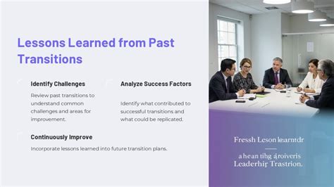 Lessons Learned in Coaching Transitions