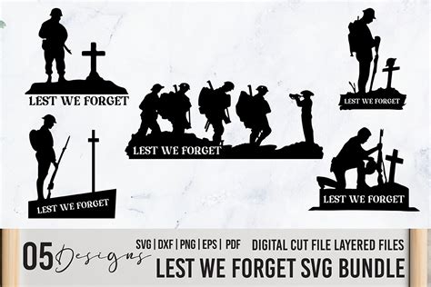 Download Lest We Forget SVG File - SVG Design Creativefabrica Free PSD Mockups