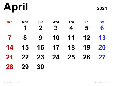 Let Me See Aprils Calendar