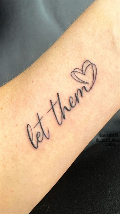 Let Them Tattoo Stencil