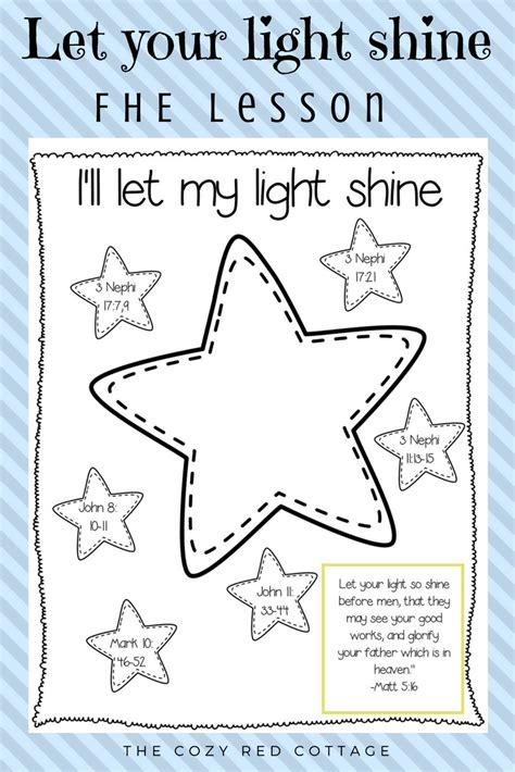 Let Your Light Shine Worksheet