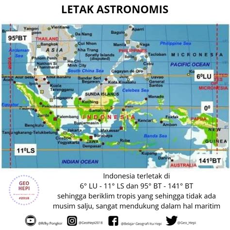 Letak Geografis dan Luas Wilayah Indonesia