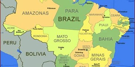 Letak Negara Brazil di Peta