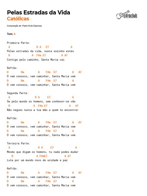 Letra Da Musica Pelas Estradas Da Vida