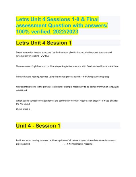 Letrs Reflection Worksheet Examples