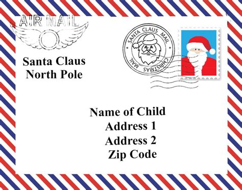 Letter From Santa Envelope Template