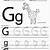 Letter G Alphabet Worksheet