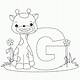 Letter G Coloring Pages Printable