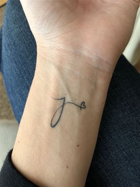 Letter j tattoo
