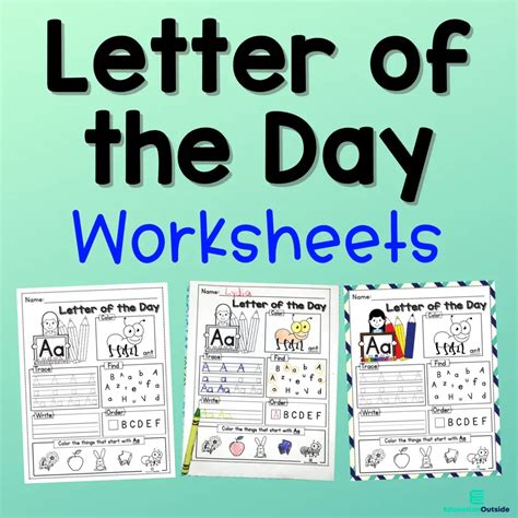 Letter Of The Day Worksheet