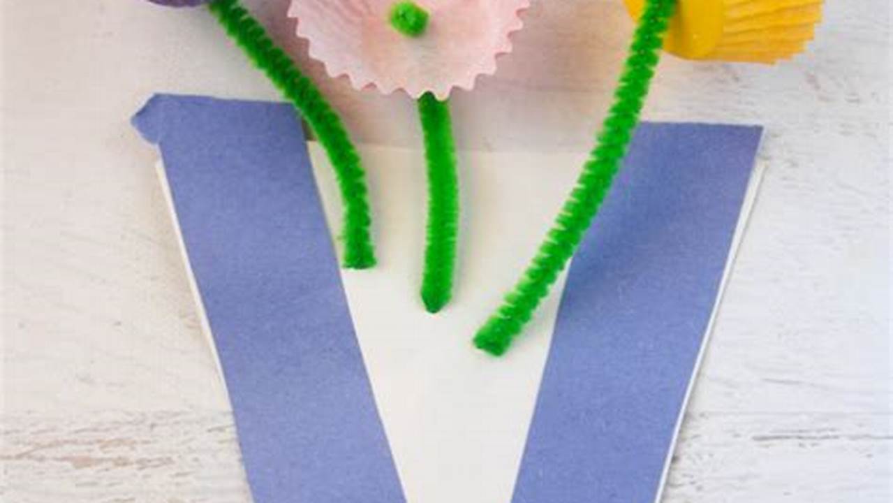 V is for Vulture & Vase Alphabet crafts preschool, Letter a crafts