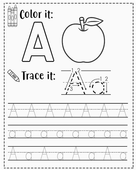 Letter A For Preschool Printables