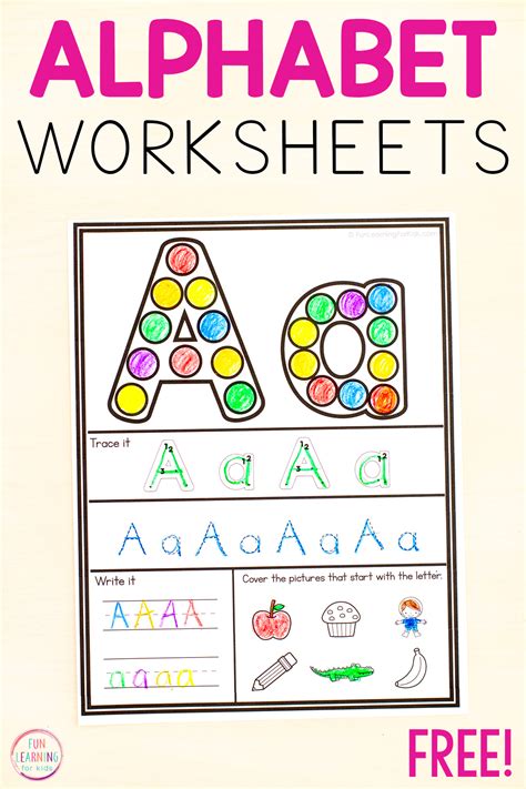 Letter A Worksheet
