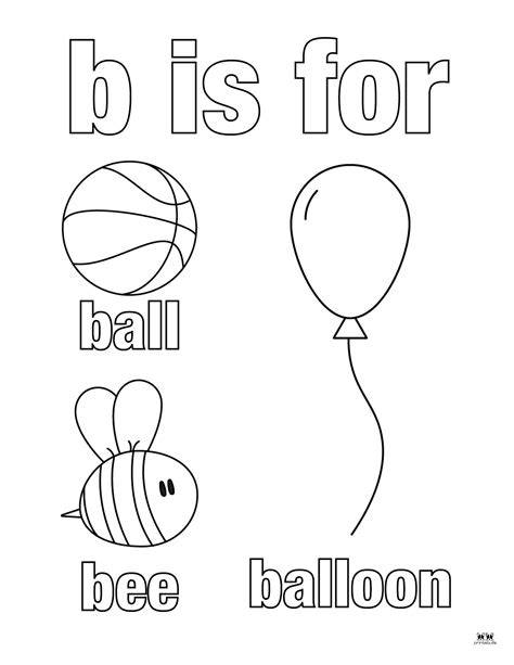 Letter B Coloring Pages