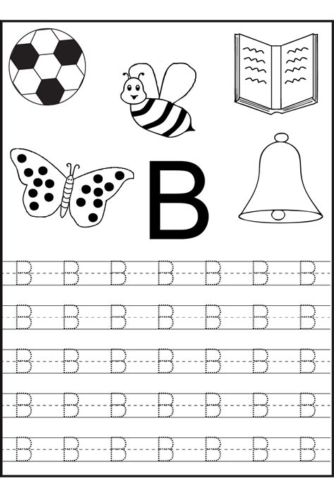 Letter B Tracing Worksheets