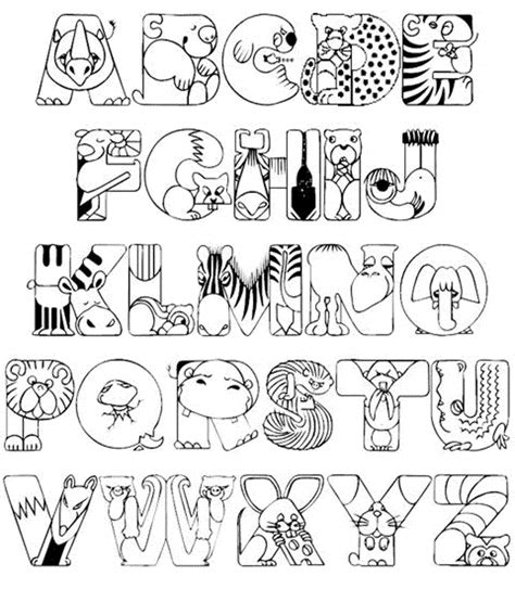 Letter Coloring Pages Printable