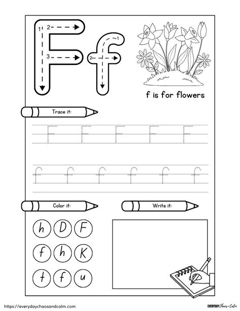 Letter F Free Printable Worksheets