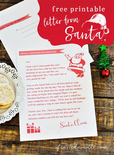 Letter From Santa - Free Printable