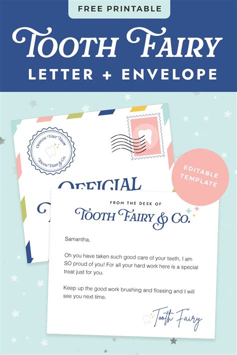 Letter From The Tooth Fairy Free Printable