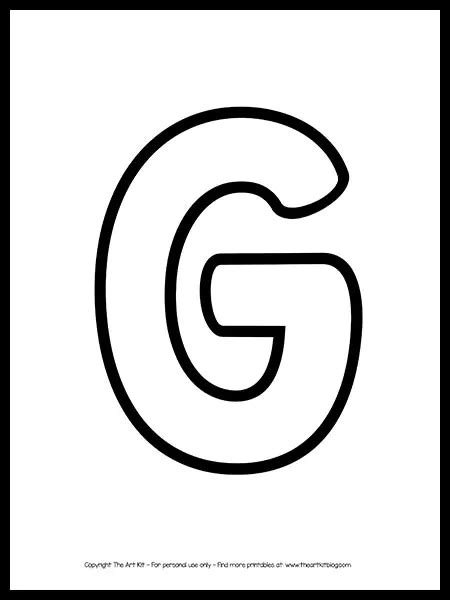 Letter G Outline