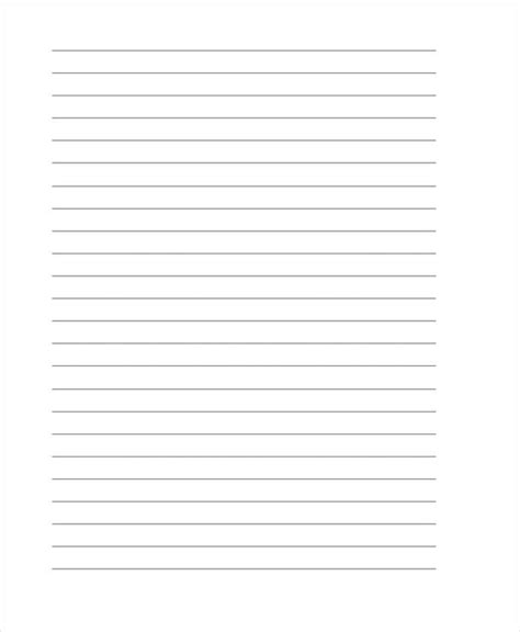 Letter Lines Template