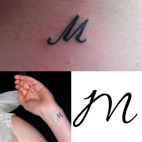 Letter M Tattoo
