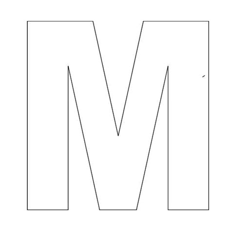 Letter M Template Free Printable