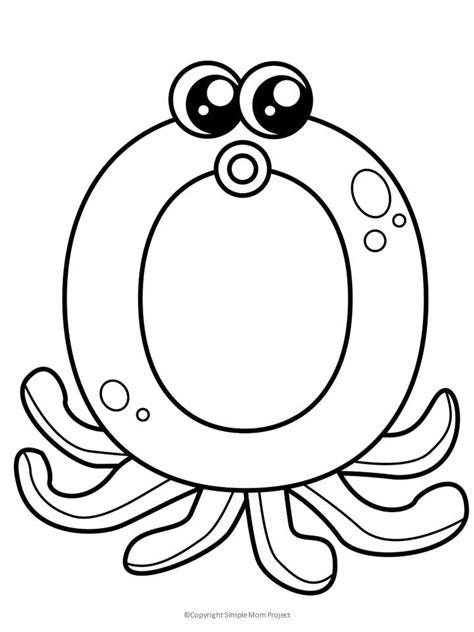 Letter O Coloring Page