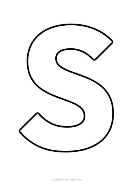 Letter S Outline