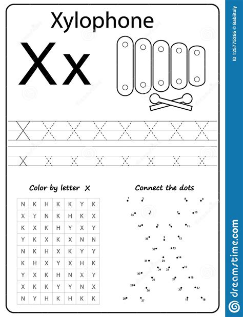 Letter X Worksheets Kindergarten