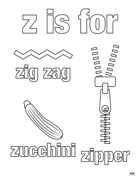 Letter Z Coloring Pages