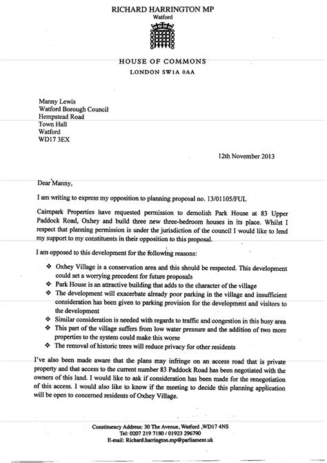 Letter of Objection | Stop Fox Lane LTN