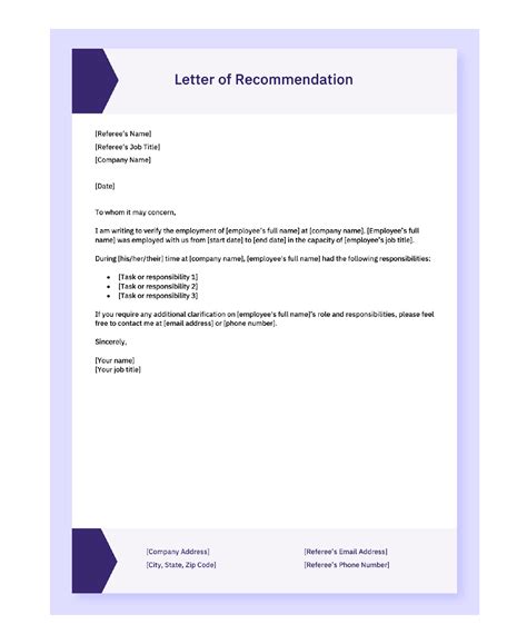 Letter of Reference