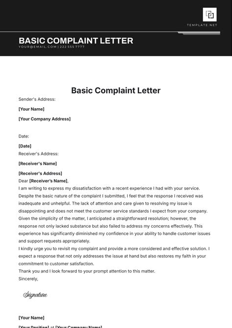 20+ Complaint Letter Examples PDF, Word Examples