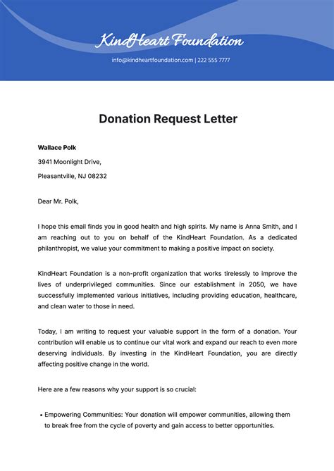 43 FREE Donation Request Letters & Forms Template Lab