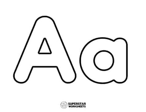 Letters Aa Printable Template
