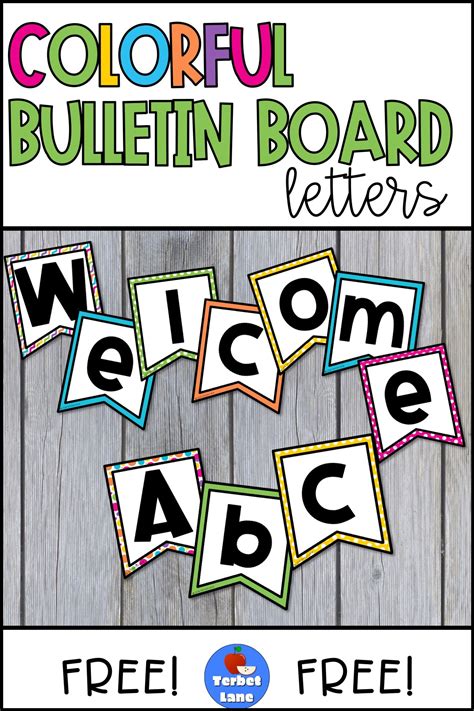 Letters For Bulletin Boards Printable