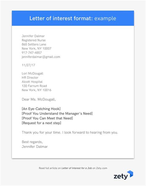 Letters Of Interest Examples