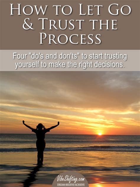 Letting Go and Trusting the Process