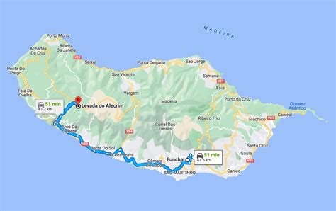 Levada Do Alecrim Trail Map