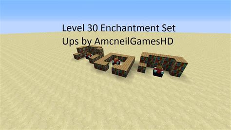 Level 30 Minecraft Enchantment Table Setup