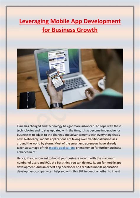 Leveraging the Mobile App