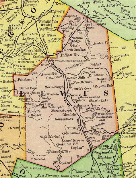 Lewis County Ny Map