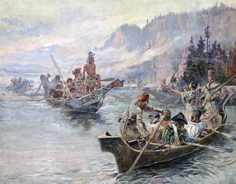 Lewis and Clark Expedition Confronting Natives