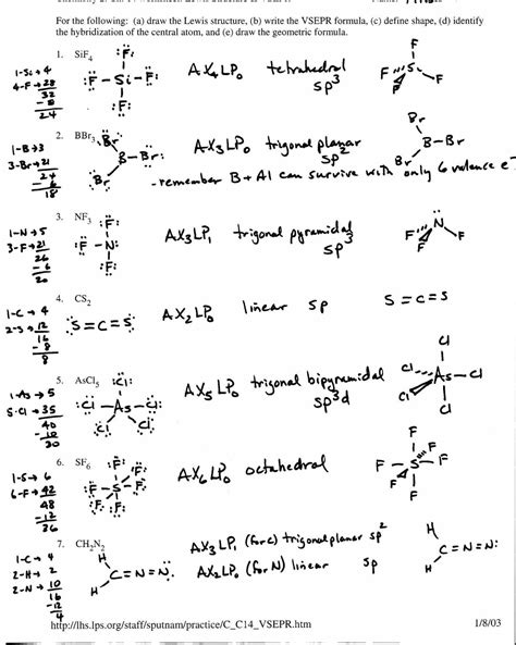 Lewis Dot Structure Practice Worksheet — db-excel.com
