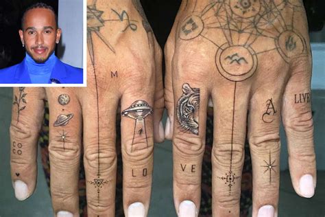 Lewis Hamilton Hand Tattoo