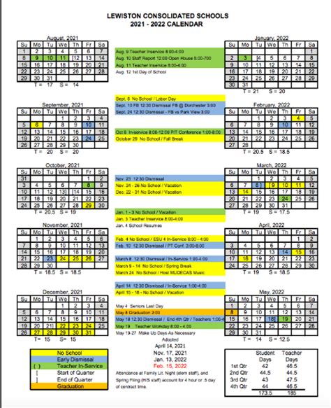 Lewiston Altura Activities Calendar